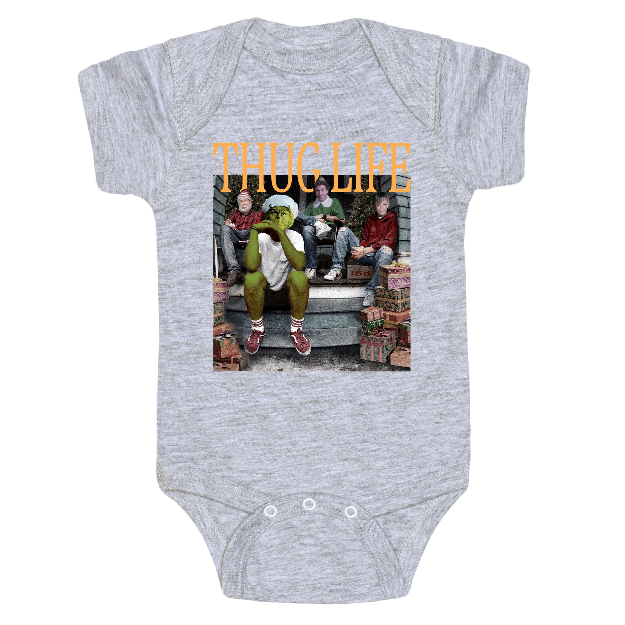 Thug Life Christmas Baby One-Piece